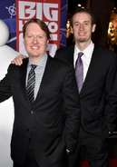 Don Hall and Chris Williams at premiere of Big Hero 6 in November 2014.