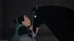 Mulan whispers to Khan