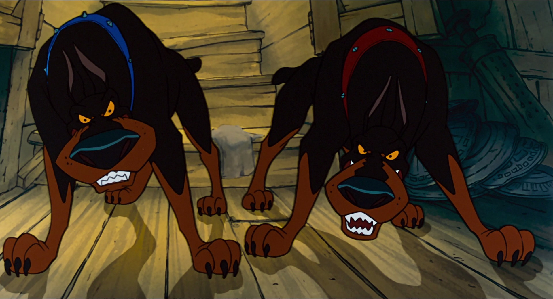 Scary Disney: Oliver and Company: Bill Sykes, Roscoe and DeSoto