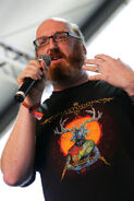 Brian Posehn speaks at the 2007 Cochella Music Fest in Indio, California.