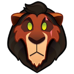 Scar's emoji for Disney Emoji Blitz.