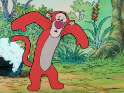 A stripeless Tigger in the episode "Stripes".