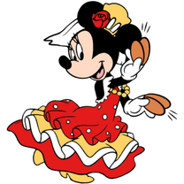 Minnie flamenca.