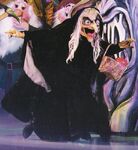 Queen Grimhilde in her witch form in Walt Disney's World on Ice.