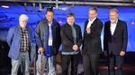 Harrison Ford and other Star Wars cast members attending the opening of Galaxy's Edge in 2019.