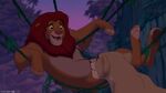 Simba and Nala discussing how to come back to the Pride Lands