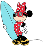 Minnie-mouse-surfing