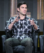 Wes Bentley speaks at the AHS: Hotel panel at the 2015 Summer TCA Tour.