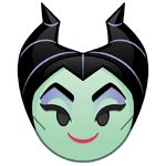 Maleficent's emoji for Disney Emoji Blitz.