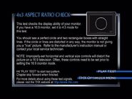 4x3 Aspect Ratio Check menu