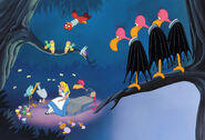 Disney Storybook Artists' illustration (1990s, early version with the Mome Raths having no eyes)