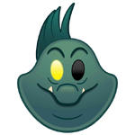 Flotsam's emoji in Disney Emoji Blitz.