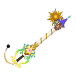 The flower on the Tangled Keyblade of Kingdom Hearts III.