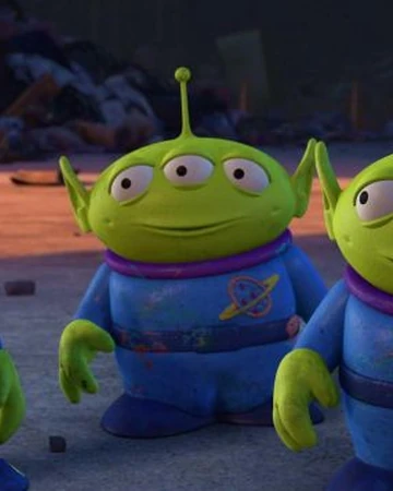little green aliens from toy story
