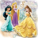 Jasmine with Rapunzel and Belle