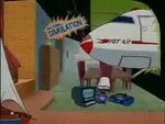 Plugsy, the Yacht, and a jumbo jet (plane named "Hot Air") with Two of the Cutting-Edge Appliances
