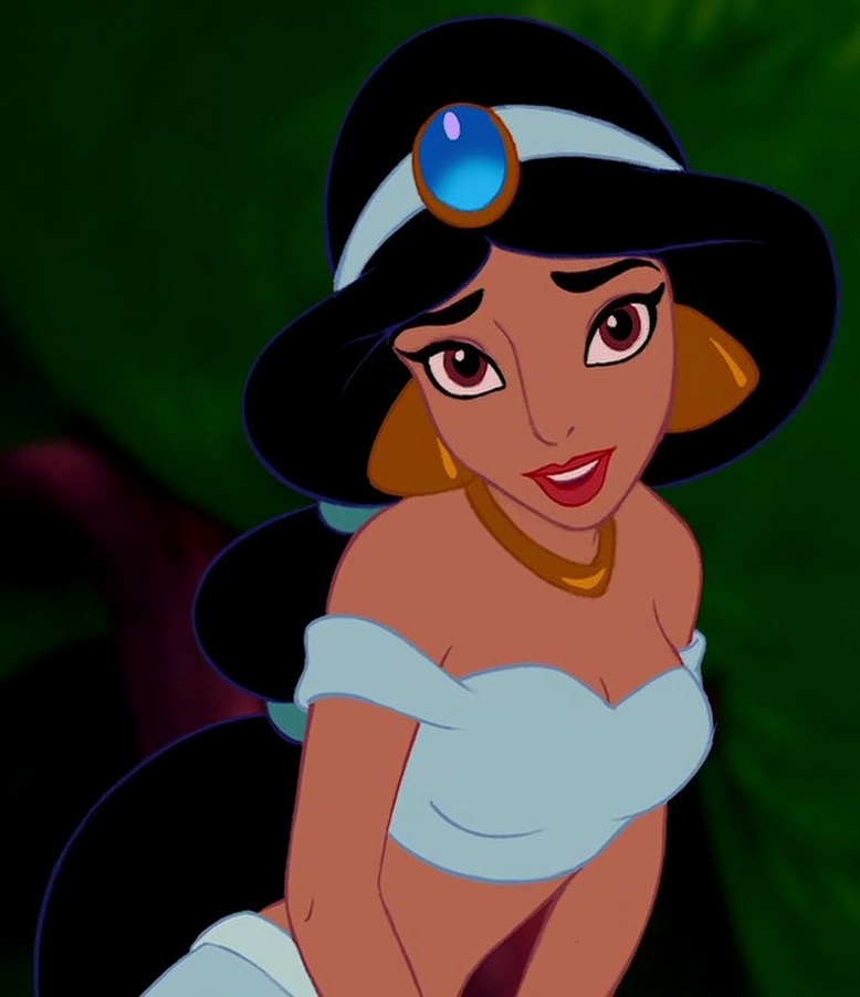 NEW Disney Princess Jasmine Aladdin Belly Navel Bar Pendant Necklace or Gift Set 