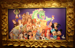 Cuadro con Duquesa y varios personajes Disney.