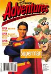 Big Time, Burger, Bouncer, and Baggy get nabbed by Superman (Dean Cain) on the cover of Disney Adventures (March 1994).