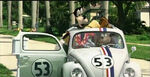 Herbie with Mickey, Donald, and Goofy in a Disney commercial