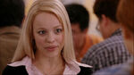 McAdams as Regina George in 2004 American teen film Mean Girls.