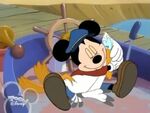 Sailor Mickey hugging a seagull