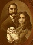 Tarzan with his parents.