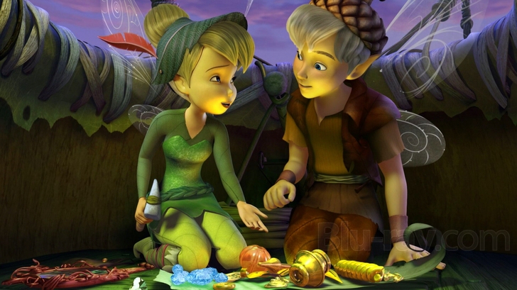 tinkerbell and terence kiss