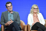 Ty Burrell and Amy Poehler speak at the Duncanville panel at the Fox segment of the 2019 Summer TCA Tour.