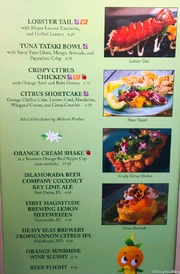 Citrus Blossom Menu 2020-2