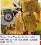 Young Cruella with her uncle Coup De Vil