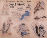 A model sheet by John P. Miller and Campbell Grant for the Uncle Remus film that would eventually Song of the South.