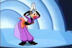 Clarabelle as a belly dancer