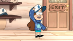 Mabel with Dipper's hat