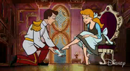 Prince Charming and Cinderella in Croissant de Triomphe.