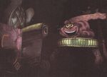 A slightly re-illustrated Cheshire Cat flat for later versions of the ride until 1982