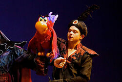 Iago Puppet in Aladdin A Musical Spectacular