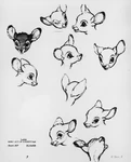 An early model sheet for Bambi