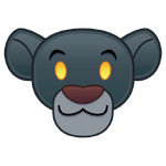 Bagheera's emoji for Disney Emoji Blitz