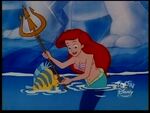 "Flounder," says Ariel. "weren't you glad to be off the ice?"