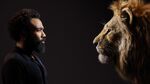 Donald Glover facing Simba for the 2019 live-action adaptation of The Lion King.