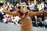 Pluto in Mickey's Once Upon a Christmastime Parade