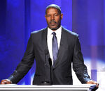 Dennis Haysbert speaks onstage at the 45th NAACP Image Awards in February 2014.