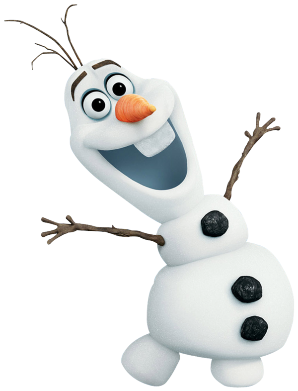 Bonhomme de neige à suspendre Disney Olaf câlin Blanc