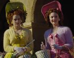 Holliday Grainger and Sophie McShera as Drisella and Anastasia Tremaine