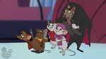 Bernard with Jaq, Gus, Miss Bianca, and Ratigan in "House of Scrooge"