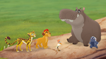 Basi contributes to the Lion Guard's plans after they deliver him to safety