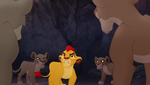 Kion surrounded by the Outsiders