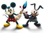 Oswald y Mickey en una imagen de Epic Mickey 2: The Power of Two.