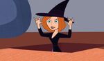 Dr. Ann Possible dressed as a witch